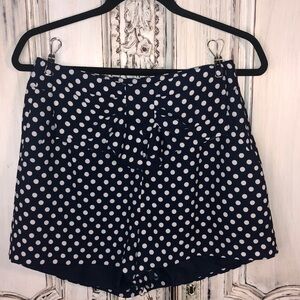 Disney A Collection by Lauren Conrad Navy and White Polkadot Minnie Shorts